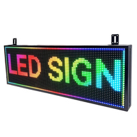Personalizado WiFi programable 110V P10 Pantalla LED para exteriores Clasificación IP65 EE. UU. Tienda abierta Publicidad Pantallas de señalización digital