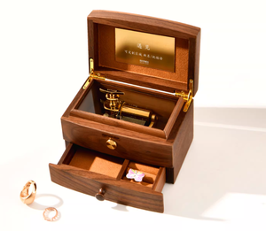 Caja de Música de Madera Vintage de 30 Notas, Mecanismo de Melodía Pop de Alta Gama, Regalo para el Día de San Valentín, Canción de Feliz Navidad, Sr. Lawrence - Product Image 5