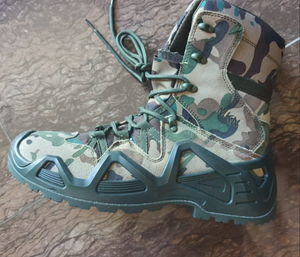 Botas Tácticas de Combate Df Sfb, Camuflaje, Diseño de Cierre Lateral en el Tobillo, Duraderas, Resistentes al Desgaste, para Todo Terreno, Entrenamiento al Aire Libre - Product Image 2