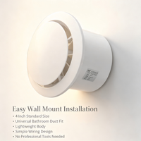 4 Zoll Elektrischer Zweiweg-Wandventilator Kupfermotor Doppelkugellager Kunststoffblätter Fernbedienung 50Hz OEM/ODM