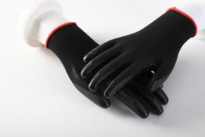 Anti-slip <strong>Nitrile</strong> Coated Work <strong>Glove</strong> With <strong>Nitrile</strong> Dipped Grip On Palm And Fingers For Auto Repair Construction - Product Image 5