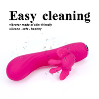 Chelsea Damen IPX7 Wasserdichter Rabbit-Vibrator mit 10-Gang-Heizvibration, Klitorisstimulation & Eingebauter Batterie