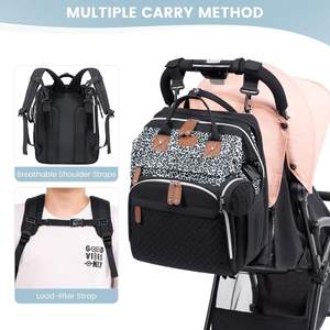 Mochilas de Pañales de Viaje de Moda con Cambiador, Bolsas de Pañales Multiusos para Bebé - Product Image 2