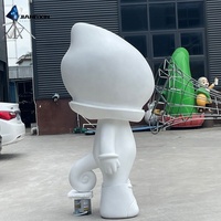Sculpture personnalisée sur le thème des astronautes, décoration d'affichage de centre commercial, ornement créatif extérieur (usine directe)