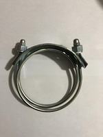 Collier de serrage double fil robuste en acier inoxydable réglable pour tuyaux, diverses tailles disponibles pour fixation de flexibles (OEM)