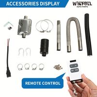 WINFULL Nuevo Calentador de Estacionamiento Diésel Azul de 8kw con Termostato, DC12V/24V/220V/110V, Ajuste Universal, 1 Año de Garantía