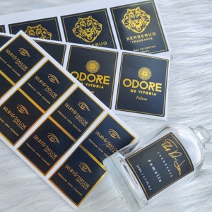 Etiquetas Adhesivas Personalizadas con Logotipo para Botellas de Perfume de Lujo, Etiquetas Impermeables con Lámina Dorada para Botellas de Belleza - Product Image 6