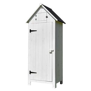 Armoires de rangement de jardin extérieures écologiques et imperméables en <span class=keywords><strong>bois</strong></span>, abri pour <span class=keywords><strong>bois</strong></span> de chauffage, rangement d'outils, montage facile - Product Image 1