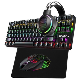 Gaming <b>Keyboard</b> Mouse Headset Combo RGB Backlit 7.1 Surround Sound USB <b>Wired</b> Set - Product Image 3