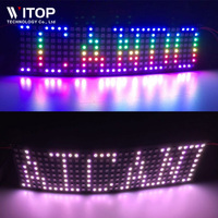 Pantalla LED Flexible de Píxeles RGB WS2812 SMD Programable de 5V CC, Matriz de Puntos LED WS2812B de 8x32