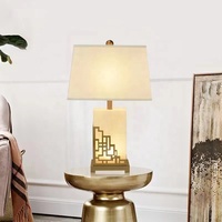 Lampe de table E27 de luxe moderne pour le hall de l'hôtel, le salon, la chambre à coucher et le décor de lit, alimentation 5W CA