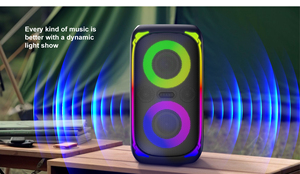 Tragbar für 5.3 PA-<span class=keywords><strong>System</strong></span> mit Rädern 10W Peak Power 10 "Woofer IPX-6 wasserdichtes kabelloses Laden für DJ-Partys im Freien - Product Image 4