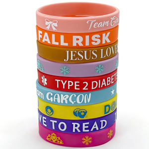 Factory Wholesale Custom Printed Logo Eco-Friendly Bracelet Silicone Rubber <b>Wrist</b> <b>Bands</b> Promotion Gift and Events - Product Image 6