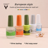 Vinimay Couche de base supérieure de haute qualité sans lingette Haute brillance 15ml Couche de finition mate Couche de base en caoutchouc épais pour la vente en gros