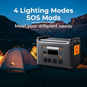 Générateur solaire portable <span class=keywords><strong>rechargeable</strong></span> à onde sinusoïdale pure MPPT avec batterie LiFePO4 PD100W 1536WH 480000mAh pour le <span class=keywords><strong>camping</strong></span> - Product Image 5