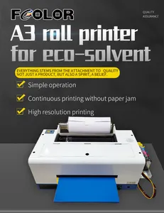 Fcolor Diy Hoge Snelheid A3 Roll Eco Solvent Machine 13 Inch Eco Solvent Printer Voor Epson L1300