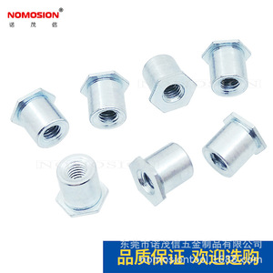 Écrous à riveter hexagonaux NOMOSION M3 en acier galvanisé zingué SO-M3-6 pour assemblage métallique - Product Image 2