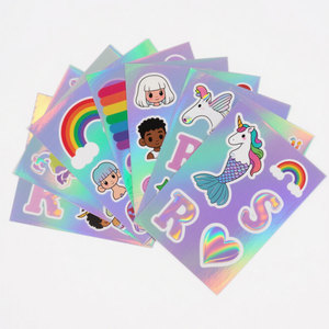 Custom UV Holographic Foil Waterproof Rainbow Die Cut <b>Stickers</b> Personalized <b>Logo</b> UV Print Holographic Vinyl Label <b>Sticker</b> - Product Image 6