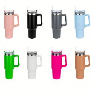 Vaso Térmico de Acero Inoxidable con Asa, 1200ml, Aislamiento al Vacío, Taza de Viaje con Popote, Aislamiento Térmico de 12-24 Horas, Seguro para Agua Hirviendo, para Adultos - Product Image 1