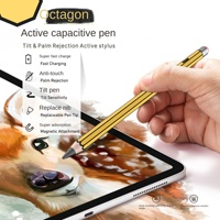 Stylet intelligent capacitif universel en alliage d'aluminium, modèle 738, avec rejet de la paume, attraction magnétique et pointe remplaçable