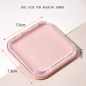 Boîte d'emballage vide pour faux ongles, présentoir 4 couleurs, pour ongles artificiels à bord rond, en plastique acrylique transparent, outil de rangement, vente en gros - Product Image 4