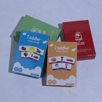 Cartes flash éducatives imprimées personnalisées pour enfants, cartes de jeu parlantes, cartes d'apprentissage en gros, cartes de mémoire vertes pour l'apprentissage de l'alphabet