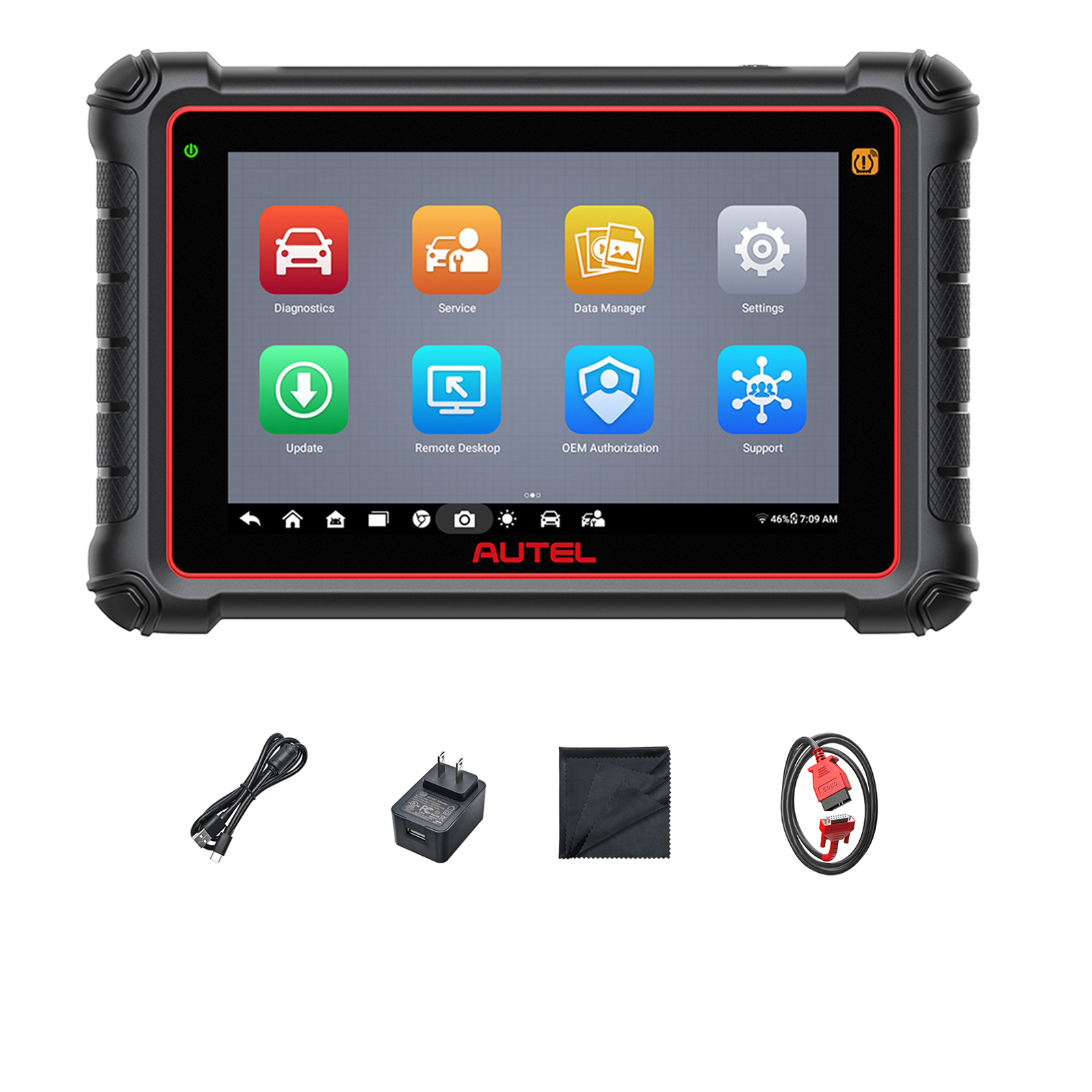 AUTEL MaxiPRO MP900E комплект для диагностики всех систем с адаптерами OBDII, кодирование DoIP/CAN FD ECU
