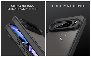 Pour Google Pixel 10 10 Pro XL <span class=keywords><strong>9</strong></span> PRO 9A <span class=keywords><strong>antichoc</strong></span> TPU PC glaçage peau mate Texture Anti empreintes digitales Anti jaunissement étui - Product Image 5