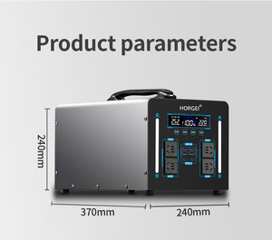 HORGEI 1000W 1100W <span class=keywords><strong>1200W</strong></span> 50A Lifepo4 OEM ODM silencieux double moteur industriel d'urgence 50/60Hz onduleur de centrale électrique portable - Product Image 2