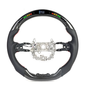 Volante Deportivo Personalizado de Fibra de Carbono Real con LED Inteligente para <span class=keywords><strong>Honda</strong></span> <span class=keywords><strong>Civic</strong></span> Gen 11th 2021 2022 <span class=keywords><strong>2023</strong></span> 2024 2025 Tipo <span class=keywords><strong>R</strong></span> - Product Image 1