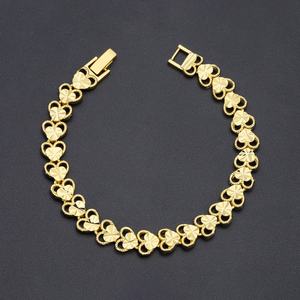 Jxx Suministro Directo, Pulsera de Latón Chapada en Oro de 24k de Alta Calidad, Brazaletes de Latón Amarillo con Múltiples Formas para Bodas y Regalos, con Circonita - Product Image 3
