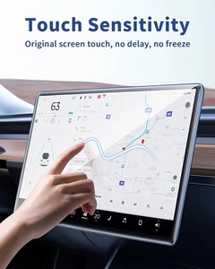 Protection d'écran en verre trempé 9H HD sur mesure OEM pour navigation automobile, film protecteur d'écran tactile de voiture lisse et sensible - Product Image 3