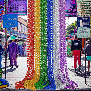 Kalung manik-manik warna-warni 33 inci untuk dekorasi pesta ulang tahun Hari Mardi Gras Patrick dan hadiah untuk Hari Ibu - Product Image 3