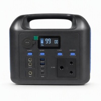 Station d'alimentation portable LiFePO4 600W, générateur solaire à onde sinusoïdale pure, prise AC, charge rapide PD 100W, batterie de secours pour le camping