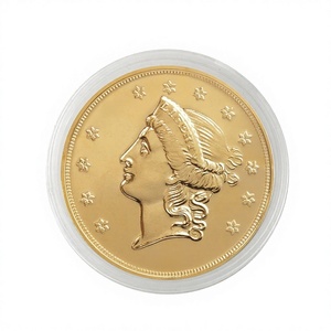 Moneta Commemorativa 1849 P Liberty $20 Double Eagle di <span class=keywords><strong>American</strong></span> Coin Treasures - Ottone e Oro Stratificato - Pezzo da Collezione in Condizioni Pari al Nuovo per Esposizione - Product Image 1