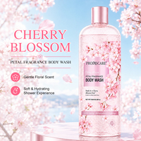 Nouveau Produit Gel Douche Parfumé aux Pétales de Fleur de Cerisier OEM Doux et Hydratant au Parfum Floral pour Tous Types de Peau
