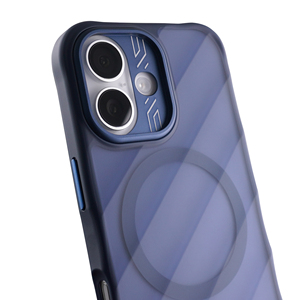 Magnetic Lens Protect Matte <b>Camera</b> Protector Full Wrap Protection Anti-Shock Mobile Phone Cases For iPhone 17 Dustproof Blue - Product Image 2