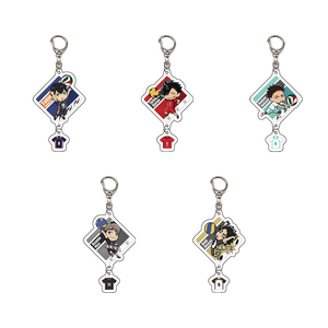 Porte-clés pendentif personnalisé en acrylique transparent, motif dessin animé UV mignon de volley-ball pour jeune public, bijou tendance, cadeau pour ami - Product Image 3