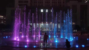 Fontaine Fontana Pre Jardino Grande Style moderne éclairage coloré extérieur musique danse enfants jouant au sol sec - Product Image 6
