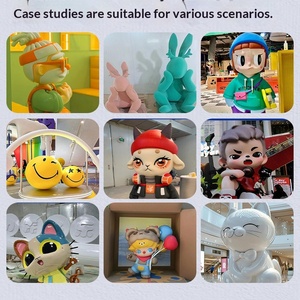 Esculturas de Fibra de Vidrio Personalizadas de Gran Tamaño, Personajes de Dibujos Animados, Figuras de Animales, Mascotas, Anime Moderno, Comercial, para Exteriores - Product Image 5