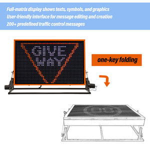 Écran d'affichage <span class=keywords><strong>routier</strong></span> LED couleur variable portable 12V DC en aluminium pour véhicules, pour avertissements <span class=keywords><strong>de</strong></span> sécurité - Product Image 5