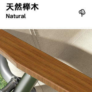 Garden <b>Chair</b> Foldable With Wooden <b>Arms</b> Tilting Outdoor Use - Product Image 4