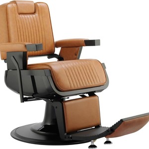 Nuevo Sillón Reclinable de Salón con Base Redonda de Cuero de Color Moderno, Silla de Barbero con Bomba Hidráulica Grande - Product Image 2