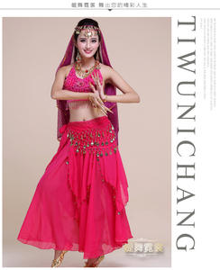 Jh222 mujeres árabe danza del vientre traje de boda Vestido de danza del vientre <span class=keywords><strong>ropa</strong></span> Mantilla rendimiento desgaste Fabarc indio Sexy 6 piezas - Product Image 6