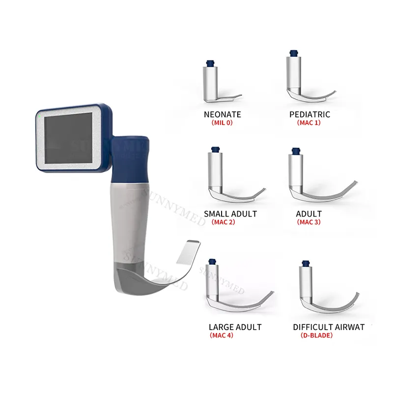 SY-P020N Videolaryngoscoop Met Herbruikbaar Of Wegwerpmes Voor Dierenarts/Mens