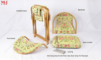 Chaise de prière musulmane rembourrée en métal, pliable, empilable, portable, durable, faite à la main, de marque YIJIN, vente en gros, promotion exceptionnelle