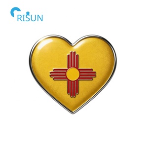 Aimant de réfrigérateur personnalisé, souvenir, <span class=keywords><strong>carte</strong></span> et drapeau du Nouveau-Mexique, États-<span class=keywords><strong>Unis</strong></span>, épingle à revers, badge, broche, épingle en émail personnalisée du Nouveau-Mexique - Product Image 5