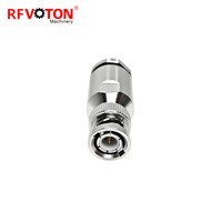 Connecteurs coaxiaux RF mâles BNC 50 Ohms en laiton pour câbles LMR300 5D-FB RG6, en stock, fournis directement par l'usine