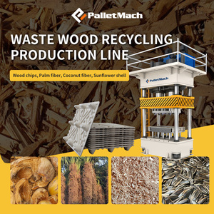 Nouvelle machine à fabriquer des palettes en coco avec moteur et PLC, machine à palettes en sciure de bois à pressage à chaud pour usine de fabrication - Product Image 3