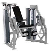 ROSEN Équipement de musculation professionnel pour salle de sport – Appareil d'extension des jambes assis isolaire à charge par poulie pour l'entraînement des membres inférieurs